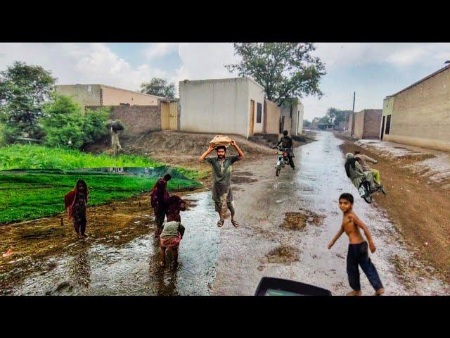 Rain in Village Punjab Pakistan | Pakistan Village Life