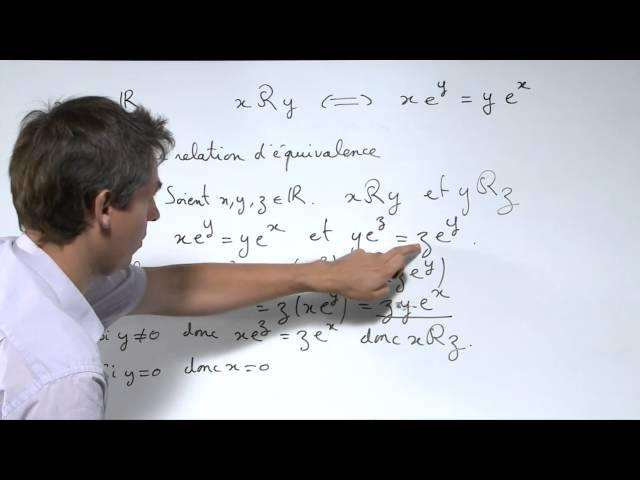 Exercice 2 (Relation d'équivalence, relation d'ordre) [00212]