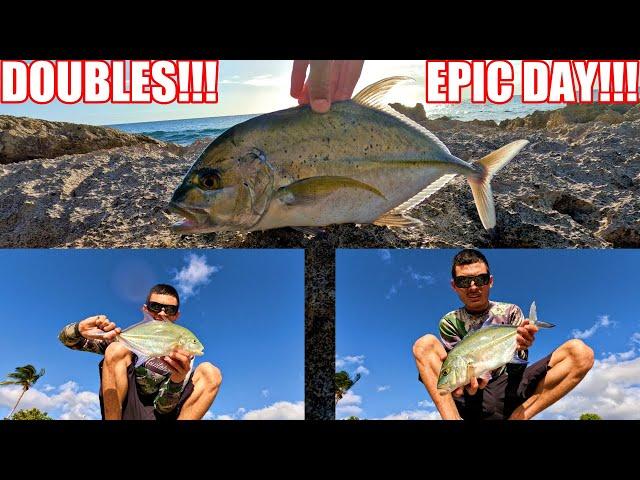 |INSANE DAY WHIPPING BUBBLE AND GRUB| DOUBLE OMILU CATCH AND COOK| HAWAII FISHING|