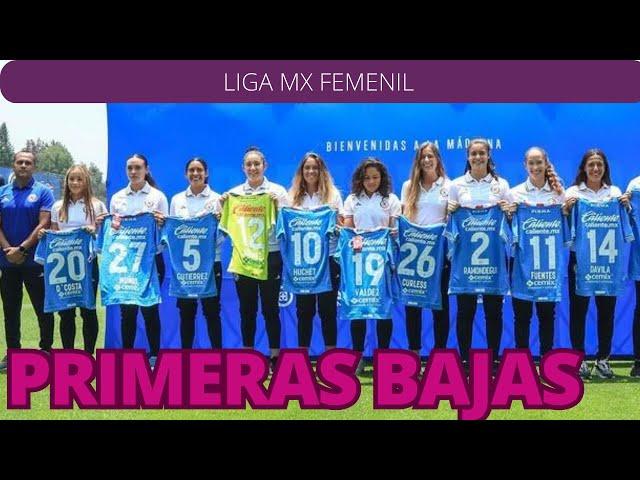 Bajas confirmadas de la  liga mx femenil