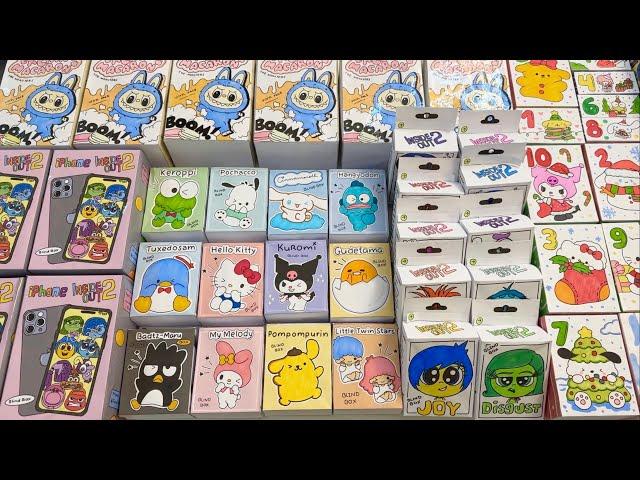 [ paper diy ] 2024 BLIND BOXES COMPILATION unboxing! | Labubu, Sanrio, Inside Out, Apple Blind Box