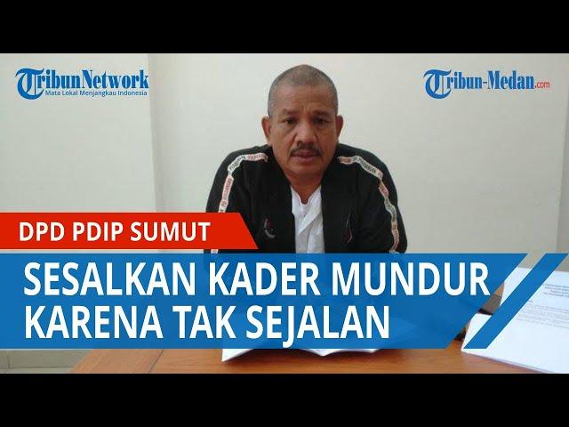 DPD PDIP Sumut Sesalkan Kader Mundur karena Tak Sejalan dengan Partai