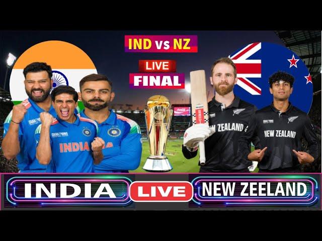  Live: IND Vs NZ, Champions Trophy 2025 | Final Match | India Vs New Zealand