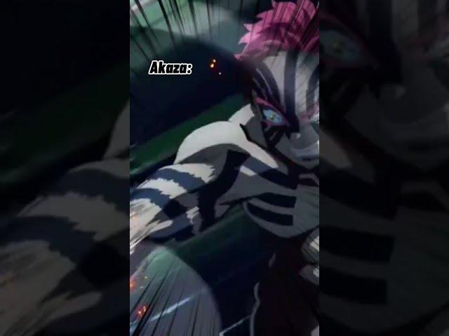 Tanjiro's sword vs Akaza in Demon Slayer 