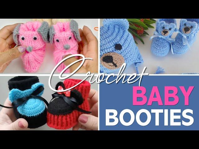 How To Crochet  Baby Booties  | 20 Projects Collection with Tutorials | @anea_design_studio