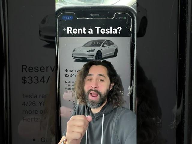 Rent a Tesla thru Uber!