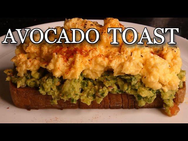 How to make the perfect avocado toast with scrambled egg