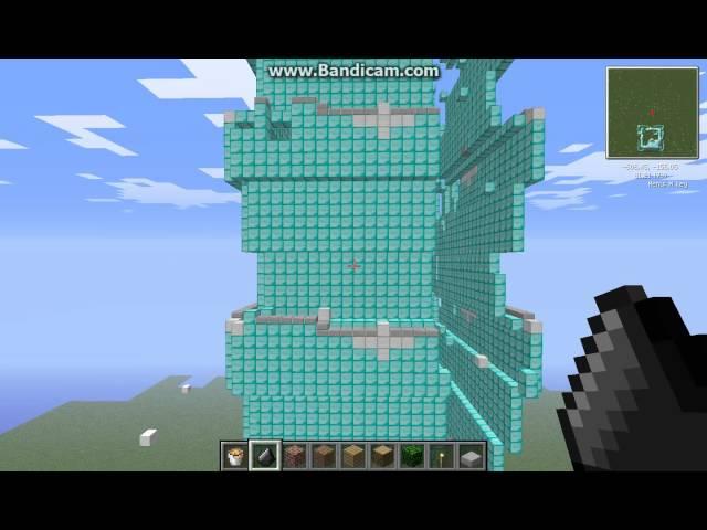 minecraft 台北101是否耐得起地震呢? 答案是慘不忍睹的