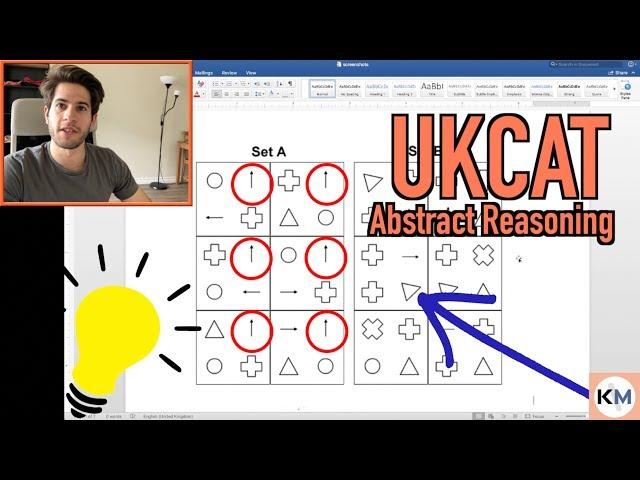 UKCAT (UCAT) ABSTRACT REASONING: Find the pattern every time 2019 | KharmaMedic
