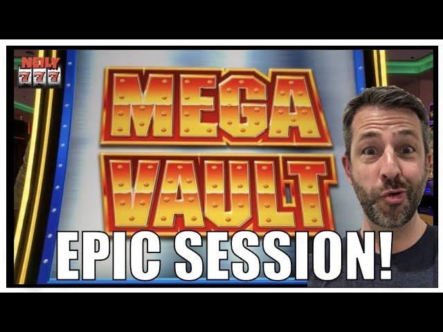 I HAD THE MOST EPIC SESSION PLAYING MEGA VAULT MEGABUCKS SLOT MACHINE!