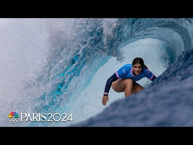 Caroline Marks, John John Florence lead USA's flawless surfing start | Paris Olympics | NBC Sports