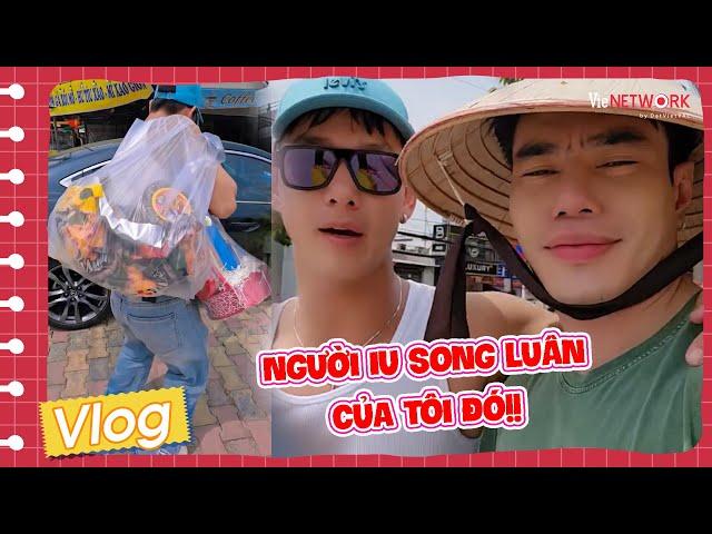 Cảm ơn "người iu" Song Luân lặn lội đường xa xuống bạn quán phụ, Dương Lâm tặng giỏ quà ê hề