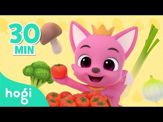 Learn Colors with Veggies and More! | Learn Colors Compilation | Colors for kids | Pinkfong & Hogi