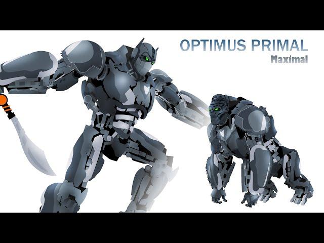 OPTIMUS PRIMAL RISE OF THE BEASTS transform - Transformers Short Series