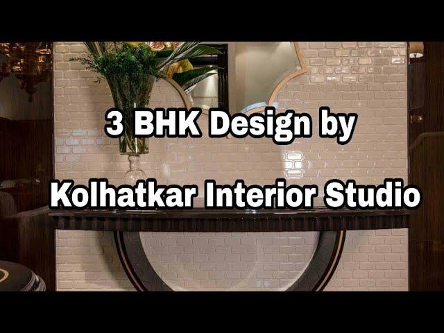 3 BHK flat interior design in 1200 sq ft | middle class 3 bhk flat interior design #shorts