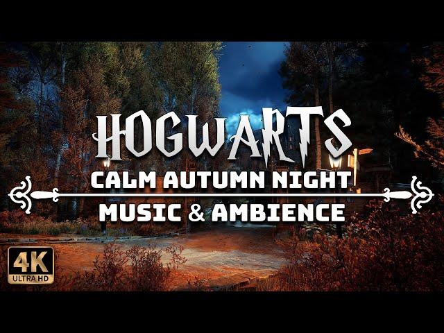 A Calm Autumn Night at Hogwarts | 4K Harry Potter Music & Ambience