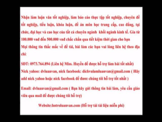 Phân tích báo cáo tài chính - Nguyễn Hữu Đức