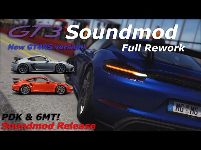 Porsche GT3RS/GT4RS Soundmod Release | Loud, Screaming Intake and Exhaust! | Assetto Corsa