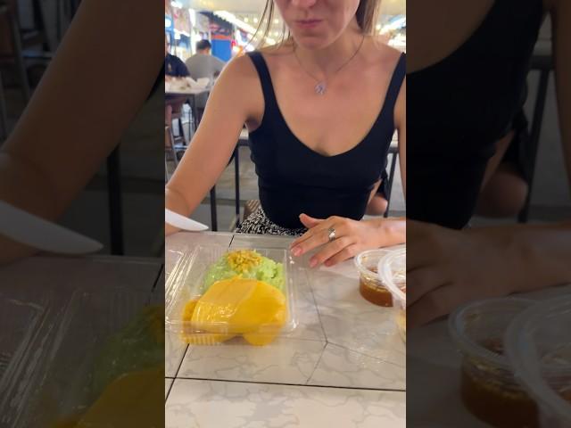  My first mango sticky rice #travel #asia #bangkok #thailand #visitbangkok #mangostickyrice #food