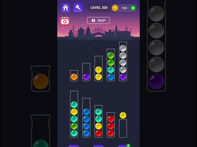 Ball Sort Master Game Level - 325 Without Boosters | Puzzle Game | #entertainment #puzzle #game