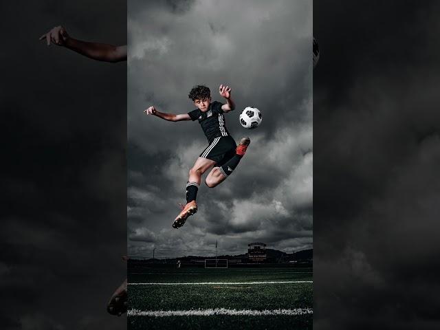 Dramatic #soccer photoshoot. #sonya7rv #sportsphotographer #soccershorts @WestcottLighting