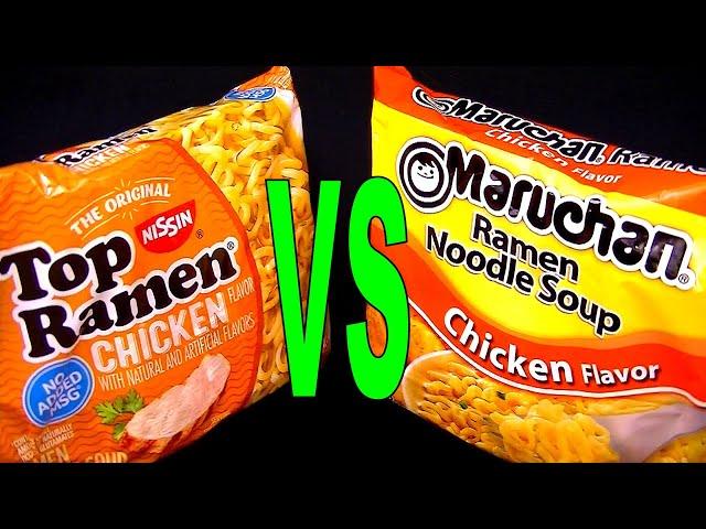 Top Ramen vs Maruchan NOT Manchurian Chicken Flavor Noodles What's the Best brand to Buy? FoodFights