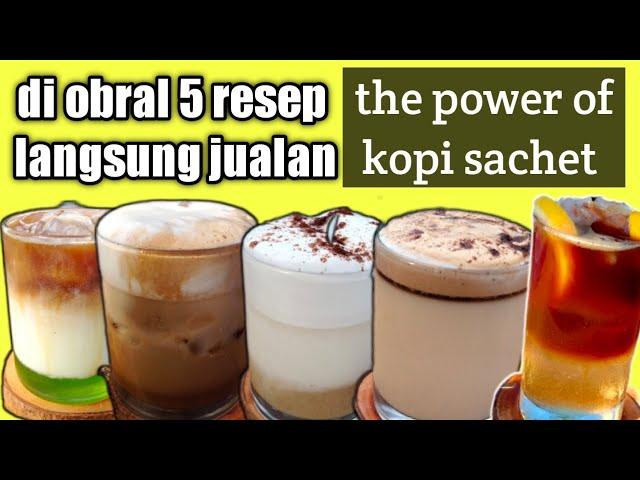 BERBAGI RESEP 5 RESEP KOPI  ALA CAFE  LANGSUNG PRAKTEK JUALAN CUMA MODAL KOPI SACHET @hervpastika