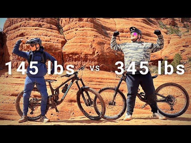 345 Pounds Man Attemps to ride an Insane World's Famous Trail