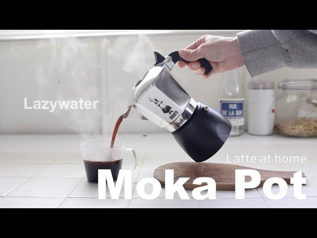 모카포트 추출 & 라떼 만들기 ㅣHow to make a “Latte” at home