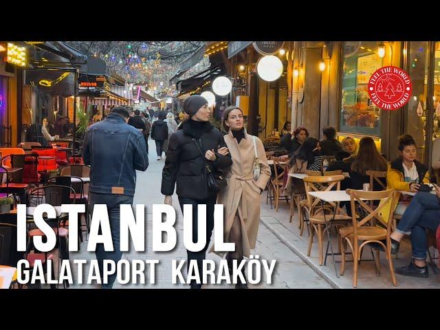 Istanbul Karaköy & Galataport Walking Tour |4K HDR