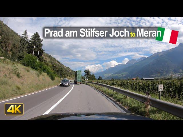 Driver's View: Driving through the Apple country South Tyrol, Italy 