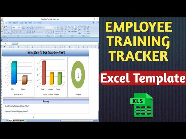 Employee Training Tracker | Training tracker | excel