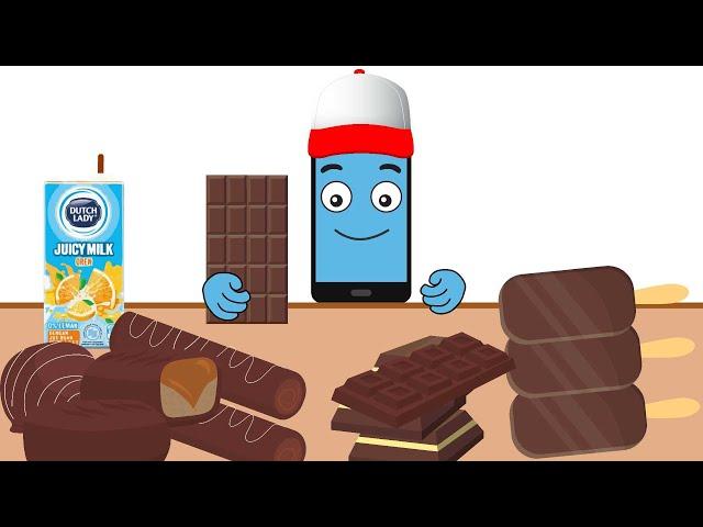 Chocolate Mukbang Asmr | Asmr Mukbang Animation | Asmr Eating Sounds | AZD Animation