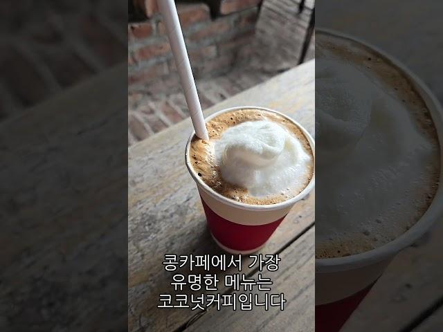 베트남 하롱베이 코코넛 커피가 맛있는 콩카페