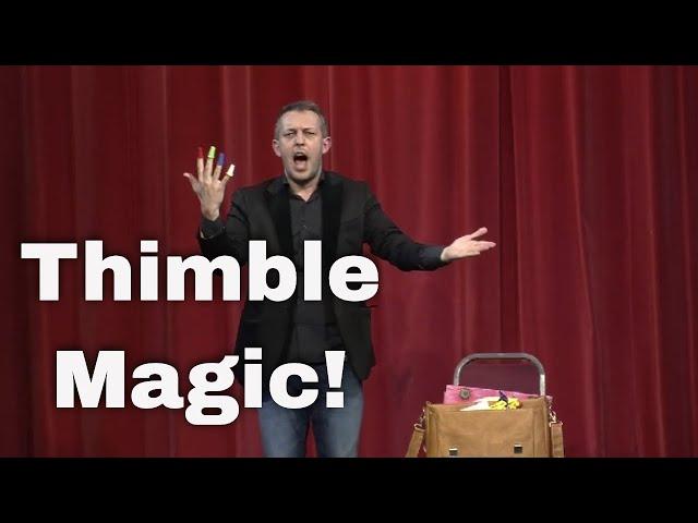 Funny Thimble Magic - Alan Hudson - The Magic Circle X-Mas Show