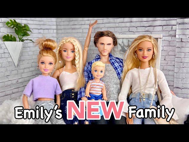 Emily’s NEW Family!! Barbie Doll Transformations| Emily & Friends| Barbie Doll Videos