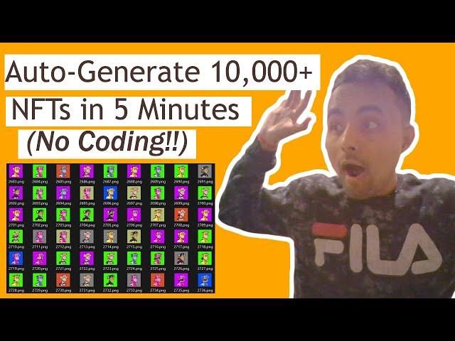 How To Auto Generate 10,000+ NFTs in 5 Minutes (NO CODING)