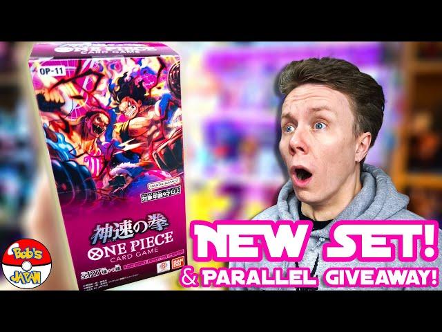  OP-11 One Piece Card Game Box Opening! Rare Parallel Pull & Giveaway! 