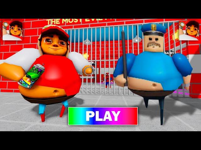 SUBWAY SURFERS BARRY'S PRISON RUN! Scary OBBY Walkthrough FULL GAME #roblox #scaryobby