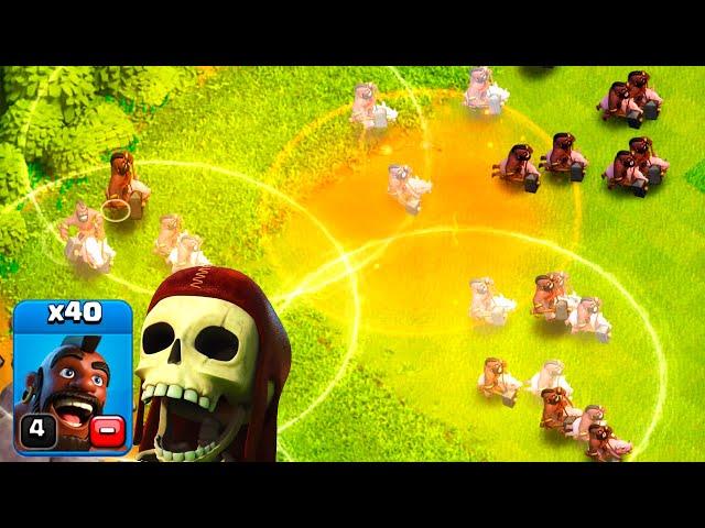 40 ХОГОВ НА ТХ8! ЭТО ФАН АТАКА ИЛИ РЕАЛЬНО ИМБА? CLASH OF CLANS