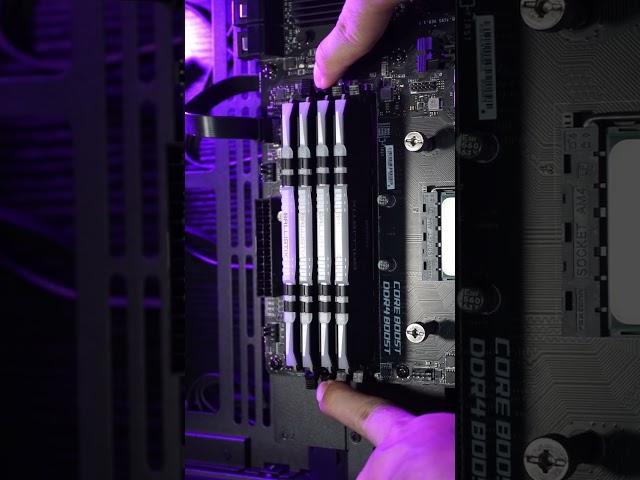 How to install Ram sticks in your pc (For pc beginners) #shorts