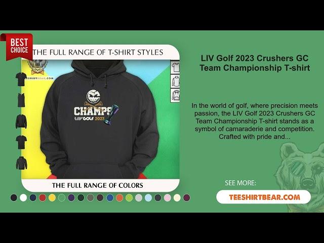 LIV Golf 2023 Crushers GC Team Championship T-shirt