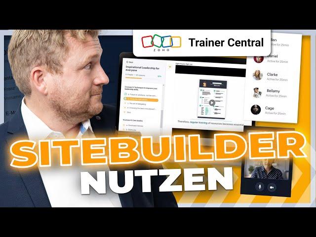 Zoho Trainer Central: SiteBuilder (Nutzung + Funktion)
