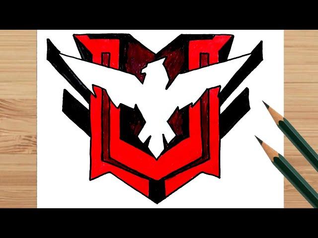 COMO DIBUJAR EL LOGO HERÓICO DE FREE FIRE DESENHAR PATENTE DE MESTRE Vẽ Rank Huyền Thoại |Free Fire|