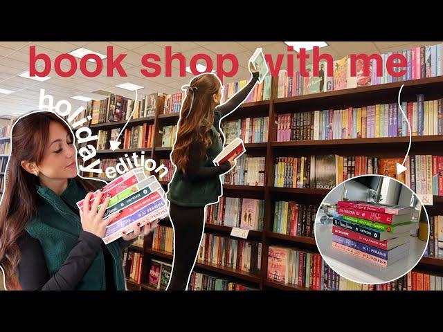 book shop with me! (holiday book shopping + book haul ️ | bookmas day 1