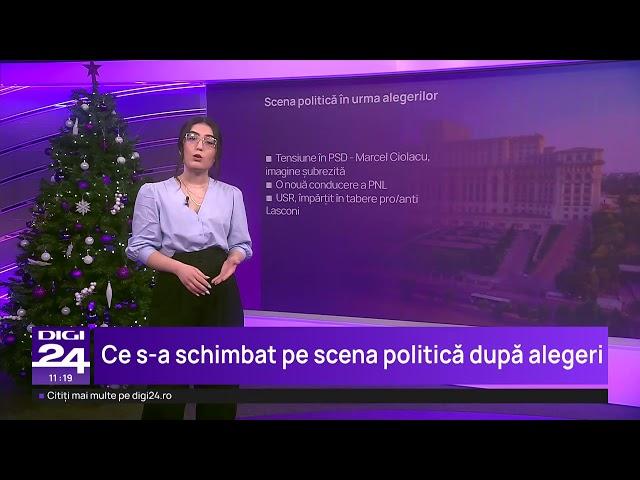 Știrile Digi24 de la ora 11 – 26 decembrie 2024