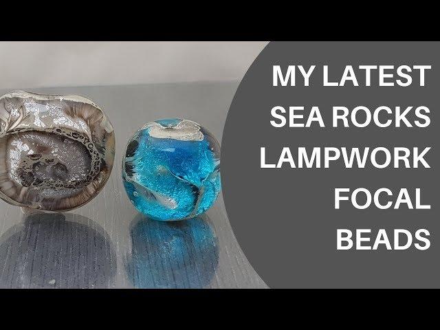 [BEADS] My latest Sea Rocks lampwork focal beads - Anne Londez Glass