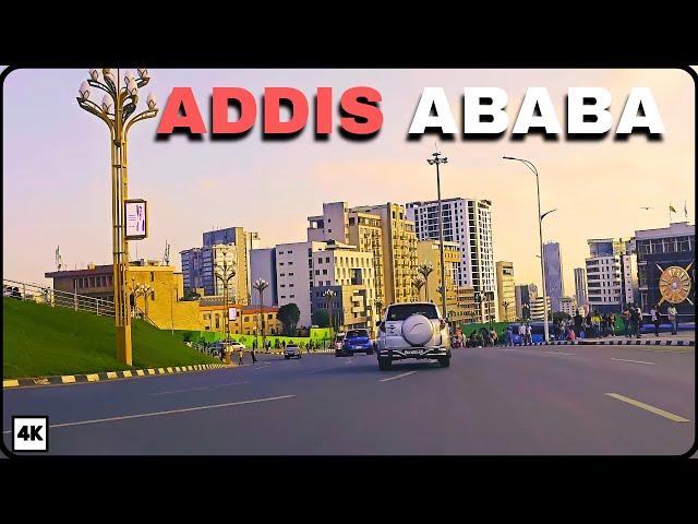 Addis Ababa 2024: Driving Tour in 4K