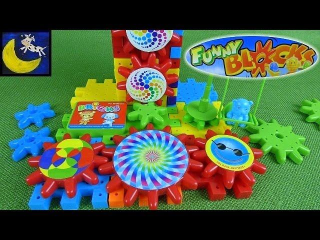 Funny Blocks Arshiner Interlocking Building Blocks & Electric Gears Play Set Toys for Kids