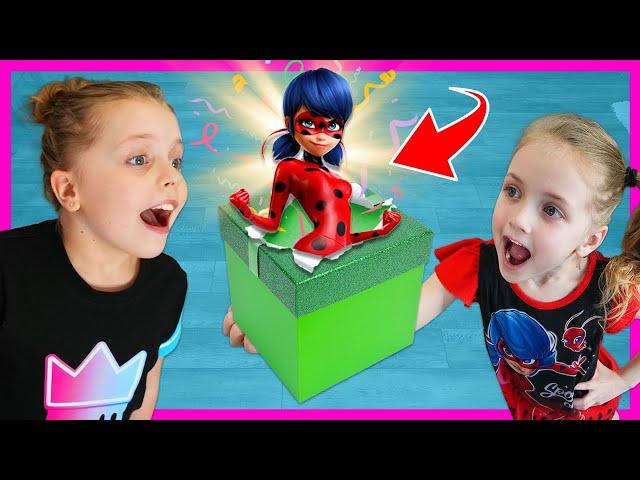 RoRo Boss Day!! Miraculous Ladybug Surprise Birthday Party with Kin Tin and Family!